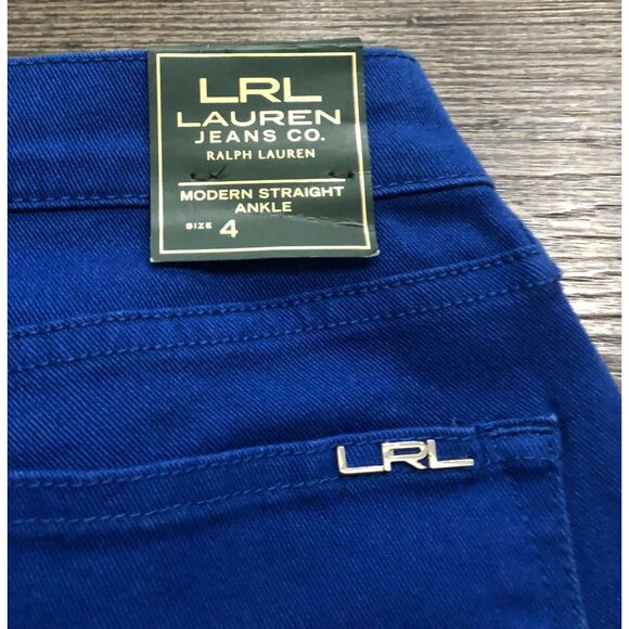 Lauren Ralph Lauren Womens Modern Straight Ankle Jeans Size 4 New with Tags - Picture 3 of 7